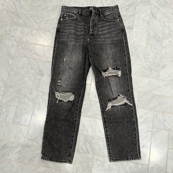 Bdg URBAN OUTFITTERS Slim Straight distressed high waisted button fly jeans 28 - Picture 3 of 12